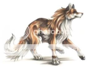 brown anime wolf
